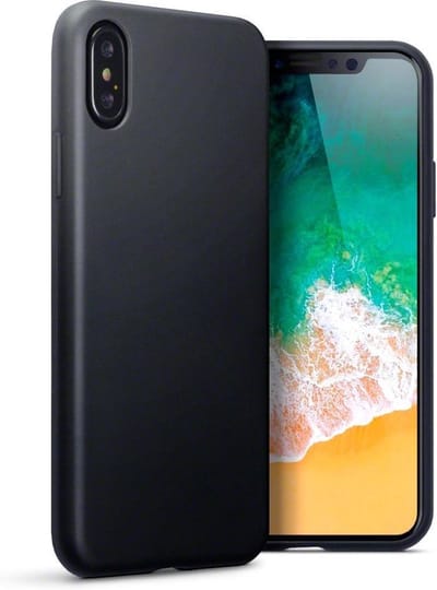 GHC1 - Telefoon hoesje, gel case, mat zwart - Telefoonhoesje Geschikt Voor iOS Smartphone X/10/ Xs