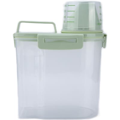 Conteneur pour Aliments pour Animaux de Compagnie Étanche et Résistant à l'Humidité Réservoir de Stockage pour Nourriture pour Chien avec Couvercle et Tasse à Mesurer white
