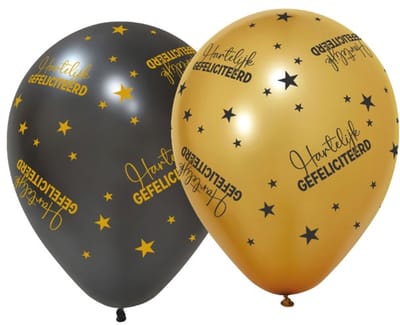 Ballonnen Hartelijk gefeliciteerd