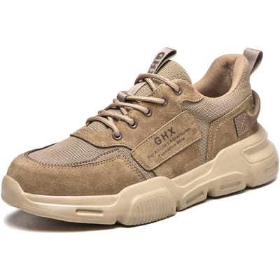 Werkschoenen Heren Lichtgewicht Ademend Laarzen Anti-perforatie Stalen Neus Anti-verpletterend Werklaarzen Beschermende Sneakers 36
