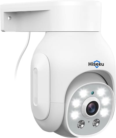 360° Beveiligingscamera Outdoor met Kleur Nachtzicht en Bewegingsdetectie - 5MP POE PTZ Camera Buiten met 2-Weg Audio en Afstandsbediening
