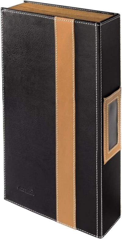 56 CD DVD Blu-ray Folder Sturdy Wooden Sidewalls Black Brown