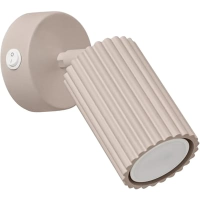 Sollux Lighting Wandlamp Karbon - GU10 - taupe - aluminium - 8x16x16cm