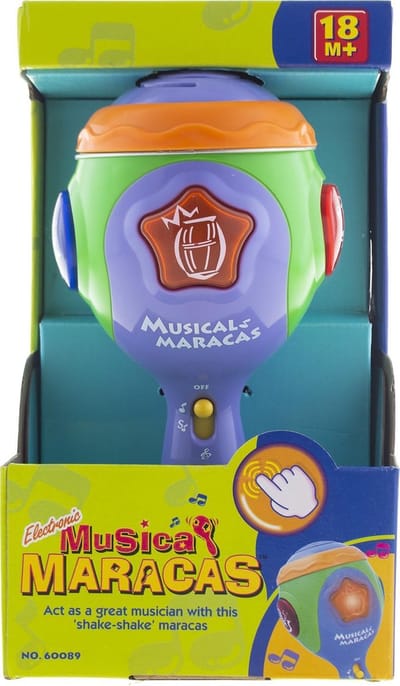 muziek maken - elektronische maracas met licht en geluid