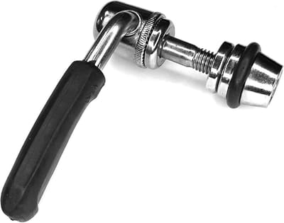 Fietszadelklem - Snelspanner - Zadel Verstellen - Duurzaam CrMo Staal - M8x55mm - Zwart/Chroom