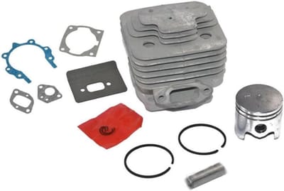 Cilinder Zuiger Set - Reserveonderdelen Bosmaaier - Motor Onderhoud - All-in-one Reparatie - 44 mm Diameter - Grijs