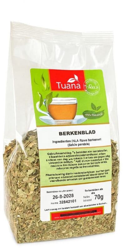 Tuana Kruiden - Berkenblad 70g - Huş Ağacı Yaprağı - TUTHEE006