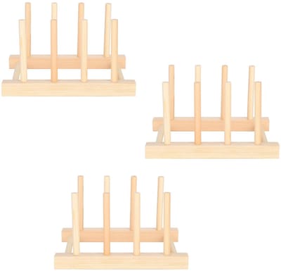 Dailygoods- Afdruiprek Lichtgewicht - Afdruiprek Hout - Bordenrek - Opbergrek - Keukengerei - Duurzaam en Praktisch - Vaatdroger