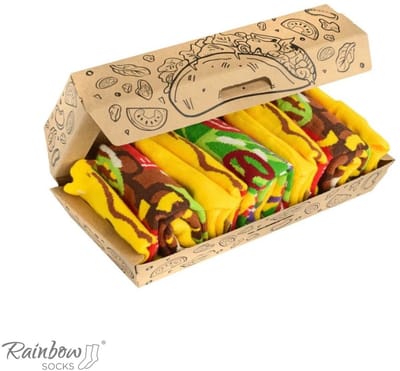 Rainbow Socks - Mexicaanse Tacos Sokken - 3 Paar - EU 36-40 / US 5.5-9