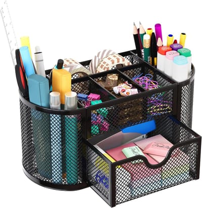 Pennenhouder Bureau Organizer Set - 9-delige Bureauaccessoires voor School, Thuiswerkplek en Kantoor