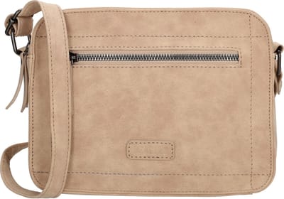 Beagles Cabrera Schoudertas Dames - Crossbodytas met verstelbare schouderband - Tas van Imitatieleder met ritssluiting - Lichttaupe