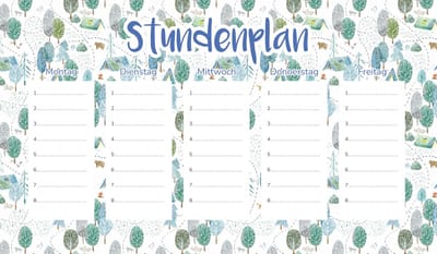 Wallvy - Magnetische Lesrooster Planner - 30x17,5cm - Personaliseerbaar