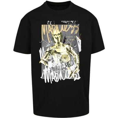 Star Wars - Disney Oversized T-shirt - C3PO - This Is Madness - M tot XXL - voor Mannen - zwart