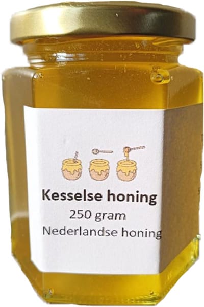 Sjoerd Zwart Kesselse Honing 250 gram | Rauwe honing Koud geslingerd, geen suiker gevoerd | Echte honing