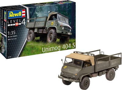 Revell Modelbouwpakket Militaire voertuigen - 03348 Unimog 404 S - Militair Voertuig Plastic - 1:35 - Modelbouw