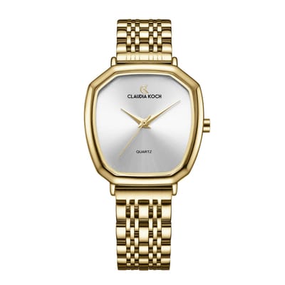 CK Harmony – Gold with Silver Dial - ClaudiaKoch Watches CK 4378