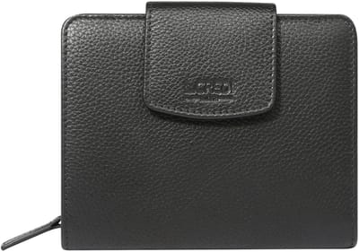 L.CREDI Maranello portemonnee leer 12,5 cm - Dames - Horizontaal - schwarz