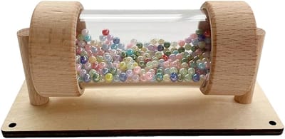Regenmaker Speelgoed - Houten Geluid - Sensorisch Spel - Natuurlijk Hout - 14 x 5 x 6.3 cm