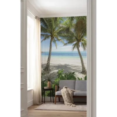 Fotobehang - Palmy Beach 200x280cm - Vliesbehang