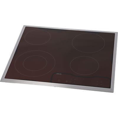 AEG glasplaat met kader, inox, AEG, 576x516mm 3058134028