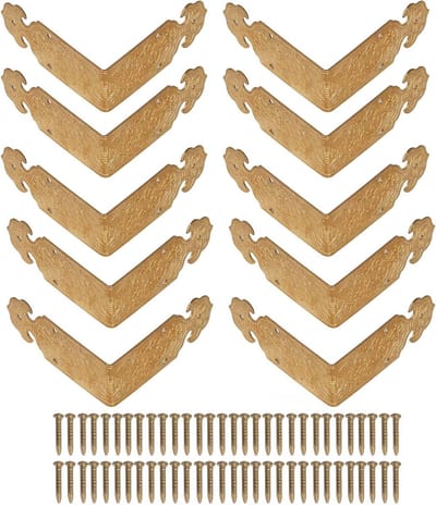 Dailygoods- Hoekbeschermers 10 Sets - Antieke Koperen Randen
