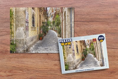 Puzzel Een straat in Siracusa - Legpuzzel - Puzzel 500 stukjes
