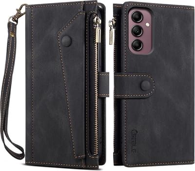 Coverup Hoesje - Geschikt voor Samsung Galaxy A16 5G Hoesje - Coverup Book Case met Portemonnee - Zwart