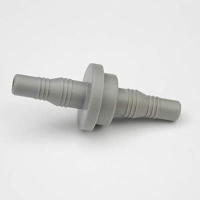 Terugslagklep - Waterpomp klep - Waterleiding beschermen - Voorkomt luchtbellen - 80 mm lengte - Grijs