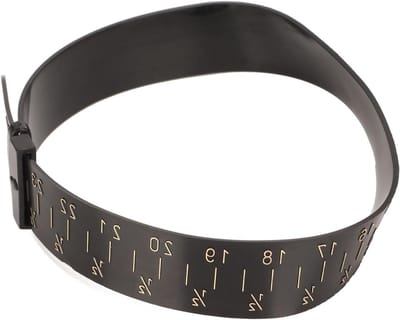 Armbandmeter Polsmeetinstrument - Ringmaat Sizer - Sieraden Maken - Dubbele Schaal - 15-25 cm - Zwart