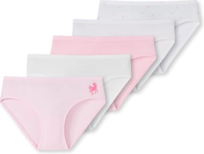 Schiesser 5 PACK Slips 95/5 Multipacks Meisjes Onderbroek