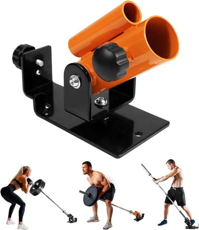 T-Bar Row Platform - Landmine Attachment - Krachtraining Thuissporten - 360 Graden Draaibaar - Voor 1" & 2" Halters - Oranje