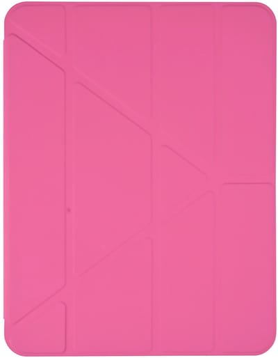 Pomologic BookFold Hoesje iPad Air 13 (M2-M4) – In 5 Hoeken Opvouwbaar – Voorklep met Wake/Sleep Functies – Krasbestendig Materiaal - Roze