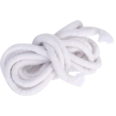 Mèche de bougie tressée ronde en coton pour lampe à huile, pour la fabrication de bougies et de lampes à huile DIY, 2 m white