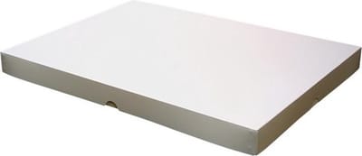 Mailingbox, brievenbusdoos verzenddoos kunststof, frosted kunststof, formaat A5 22x16x2,5cm White (10 stuks)