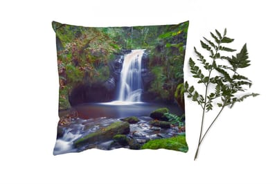 Sierkussens - Kussentjes Woonkamer - 45x45 cm - Waterval - Natuur - Water
