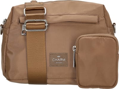 Charm London Odeon Crossbody Schoudertas met Etui Trendy - Taupe