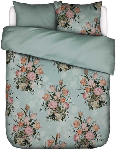 Essenza Tulip Bloom Dekbedovertrek Surf green - Lits-Jumeaux - 240x200/220 cm