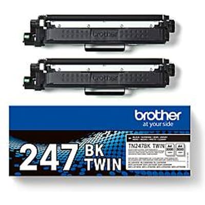 Brother Toner TN-247BKTWIN Origineel 2-pack Zwart 3000 bladzijden TN247BKTWIN