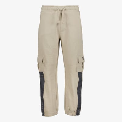Unsigned jongens cargo joggingbroek beige - Maat 92 - Sweatpants