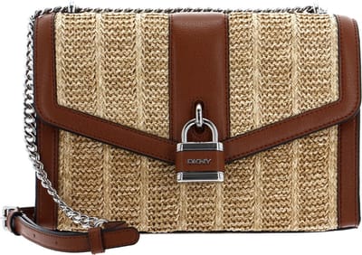 DKNY Schoudertas Ella Logo Shoulder Bag Natural / Caramel Beige