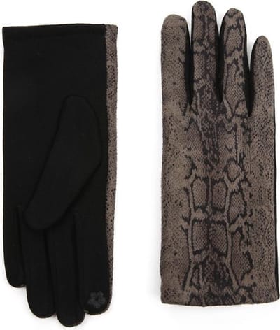Dames handschoenen met Snake print met phonetouch