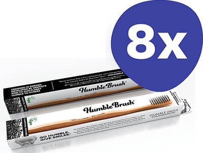 Humble Tandenborstel met Houtskool (8 stuks)