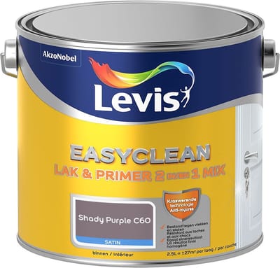 Levis - Easyclean Lak & Primer 2-In-1 Mix - Shady Purple C60 - Mengverf - 2,5 L