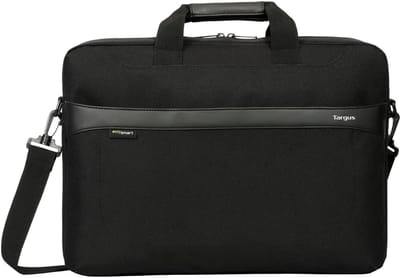 Targus EcoSmart Geolite Topload - Duurzame laptopaktetas voor heren, 17,3 inch, zwart