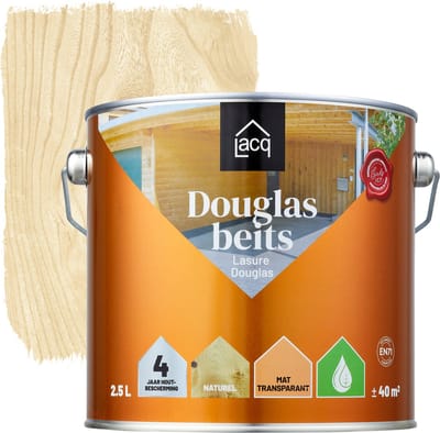 Lacq Douglas - Beits - Naturel - 2,5 L - Beits voor buiten