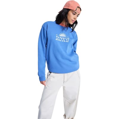 Roxy Surf Stoked Brushed Vintage Sweatshirt Blauw S Vrouw