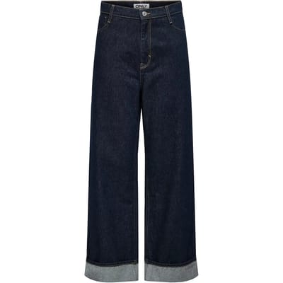 ONLY - ONLHOPE HW WIDE FOLD UP RINSE DNM CRO - Dames - Jeans