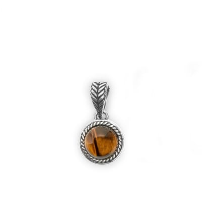 SILK Jewellery - Tijger oog Hangers - Legacy - 681TIG.1 - Maat 1,0