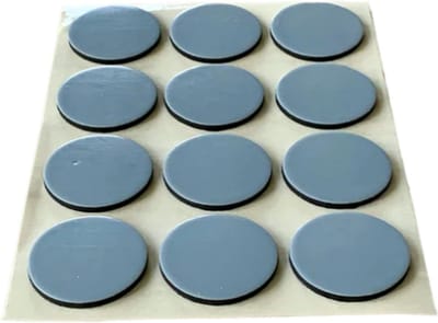 FSW-Products - Anti Kras Vloerbeschermer Teflon - 12 Stuks - 22mm dia - Meubelglijders - Meubelvilt - Stoelpootbeschermers