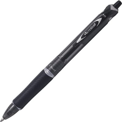 Pilot Acroball Zwarte Ballpen – 0.7mm Medium Tip - 1 stuk